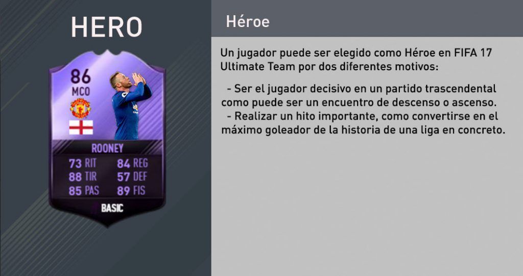 Tipos de cartas de FIFA 17 Ultimate Team