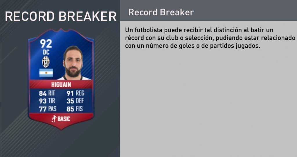 Tipos de cartas de FIFA 17 Ultimate Team