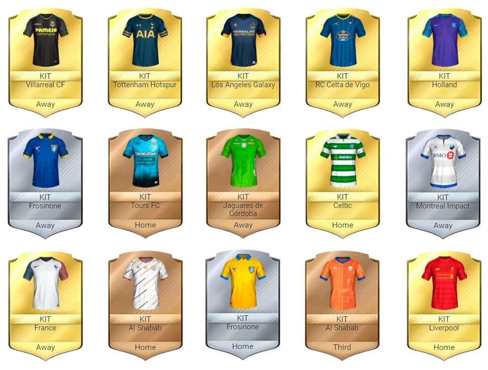 Segunda parte de las equipaciones más bonitas de FUT 17, Kits FUT 17