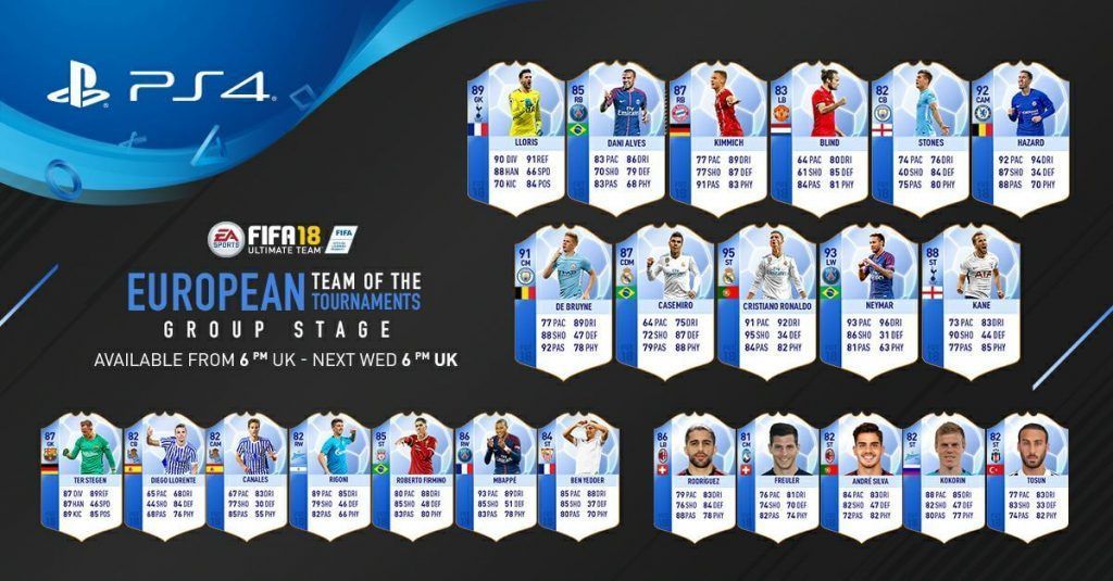 FUT 18 European TOTGS