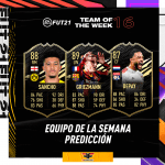 FIFA 21. Predicción del Equipo de la Semana #16