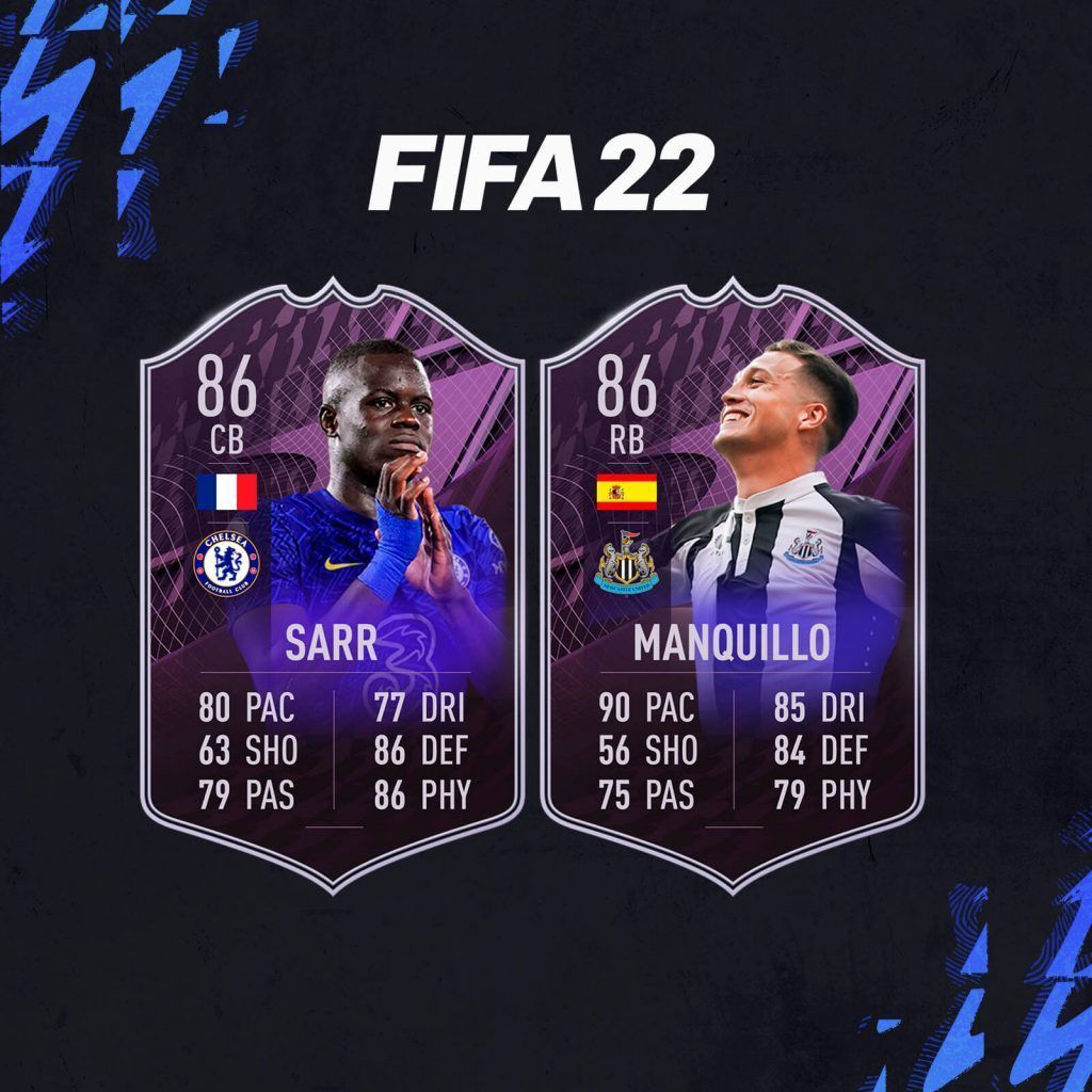 Equipo para conseguir a Manquillo y Sarr en FIFA 22 Ultimate Team