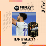 FIFA 22. Predicción del Team of the Week #21