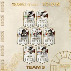 FIFA 23. Equipo 3 de los Iconos World Cup