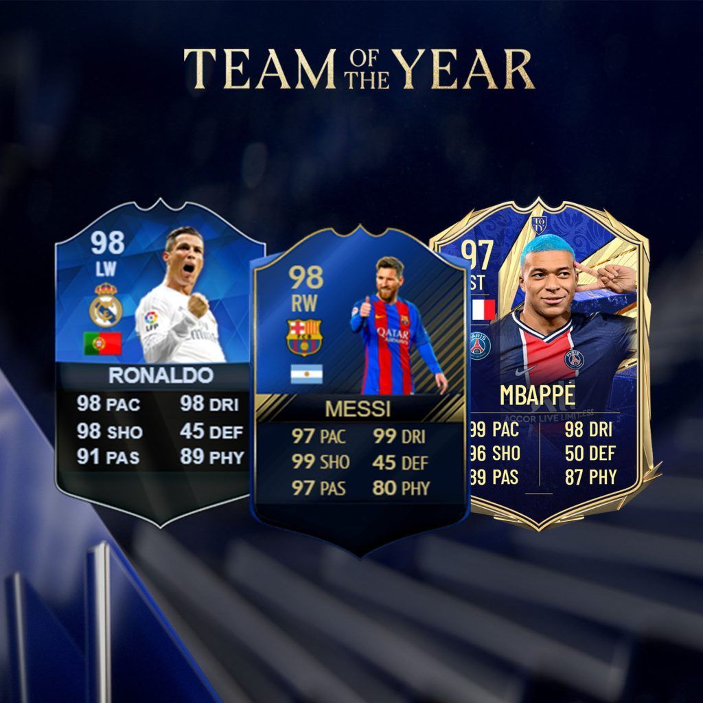 Team of the Year histórico de Ultimate Team