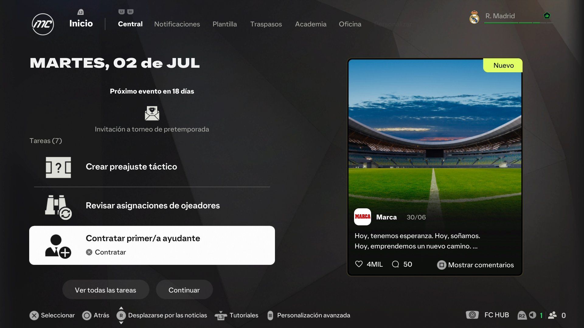 Cómo completar los objetivos del modo Carrera de FC 25