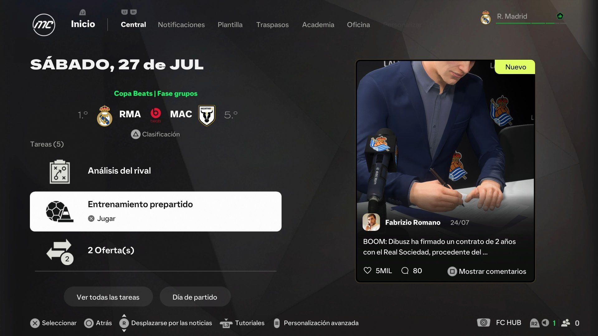 Cómo completar los objetivos del modo Carrera de FC 25