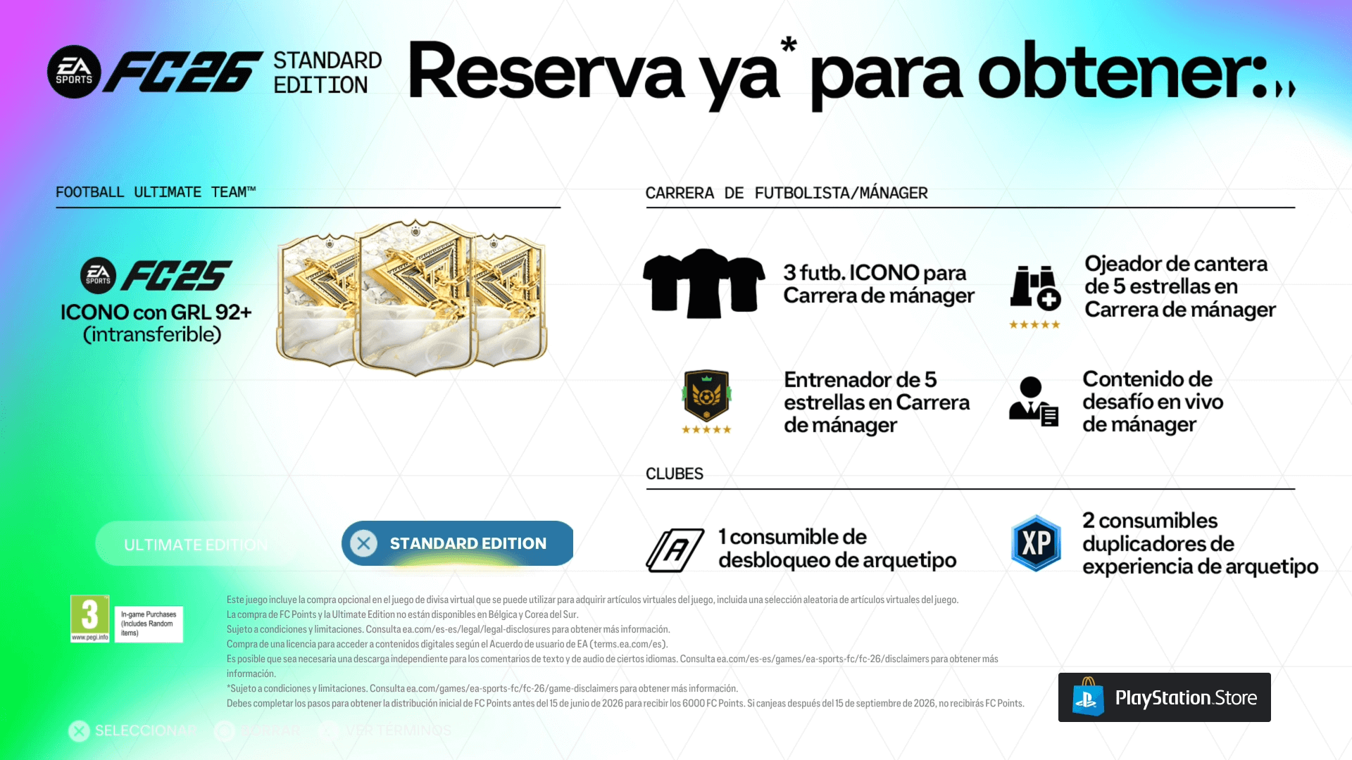 portadas oficiales FC 26, official covers FC 26, comparativa ediciones FC 26, FC 26 editions comparison, recompensas Ultimate Edition FC 26, FC 26 Ultimate Edition rewards, recompensas Standard Edition FC 26, FC 26 Standard Edition rewards, cuál es mejor edición FC 26, which FC 26 edition is better