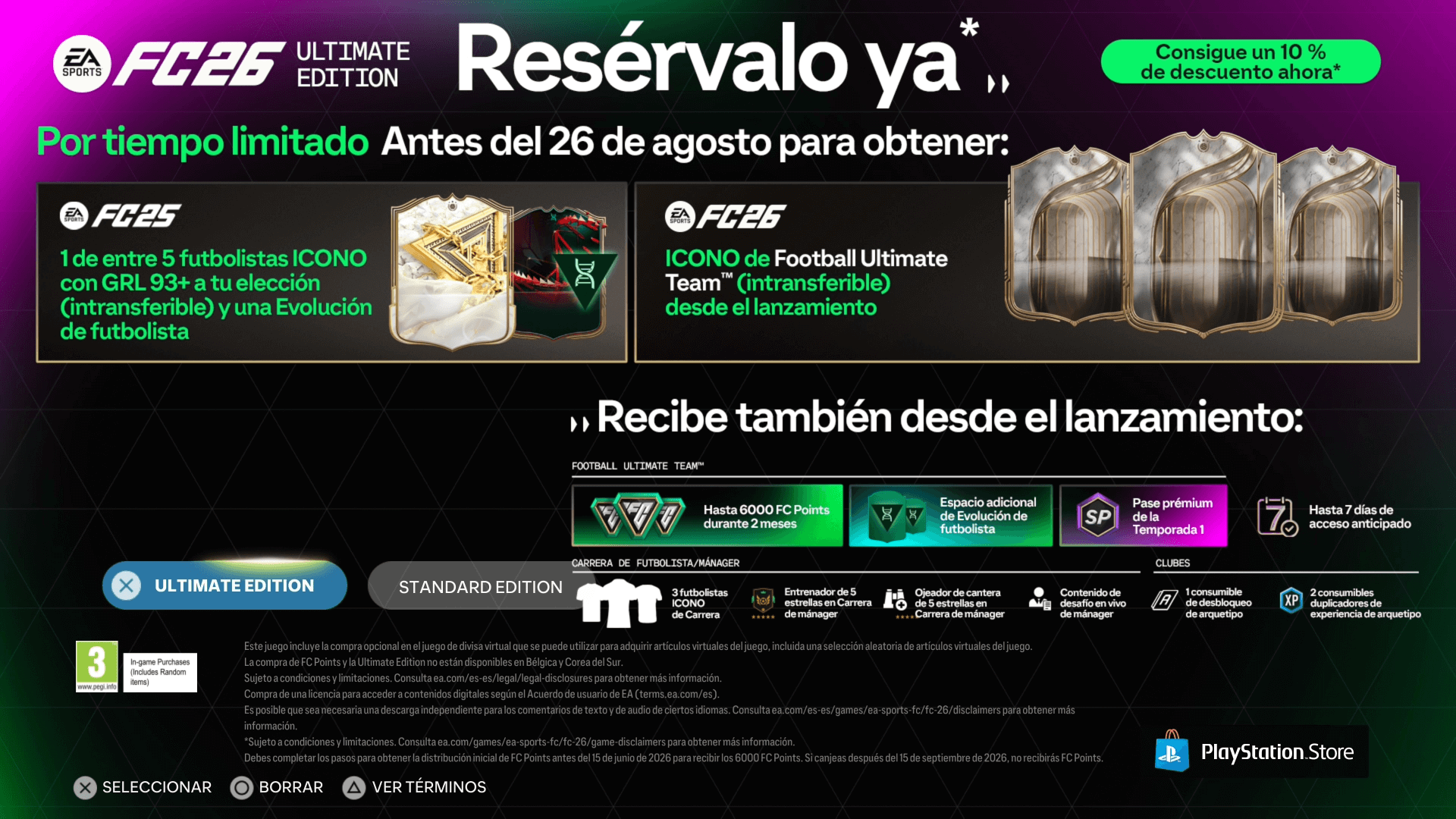 portadas oficiales FC 26, official covers FC 26, comparativa ediciones FC 26, FC 26 editions comparison, recompensas Ultimate Edition FC 26, FC 26 Ultimate Edition rewards, recompensas Standard Edition FC 26, FC 26 Standard Edition rewards, cuál es mejor edición FC 26, which FC 26 edition is better