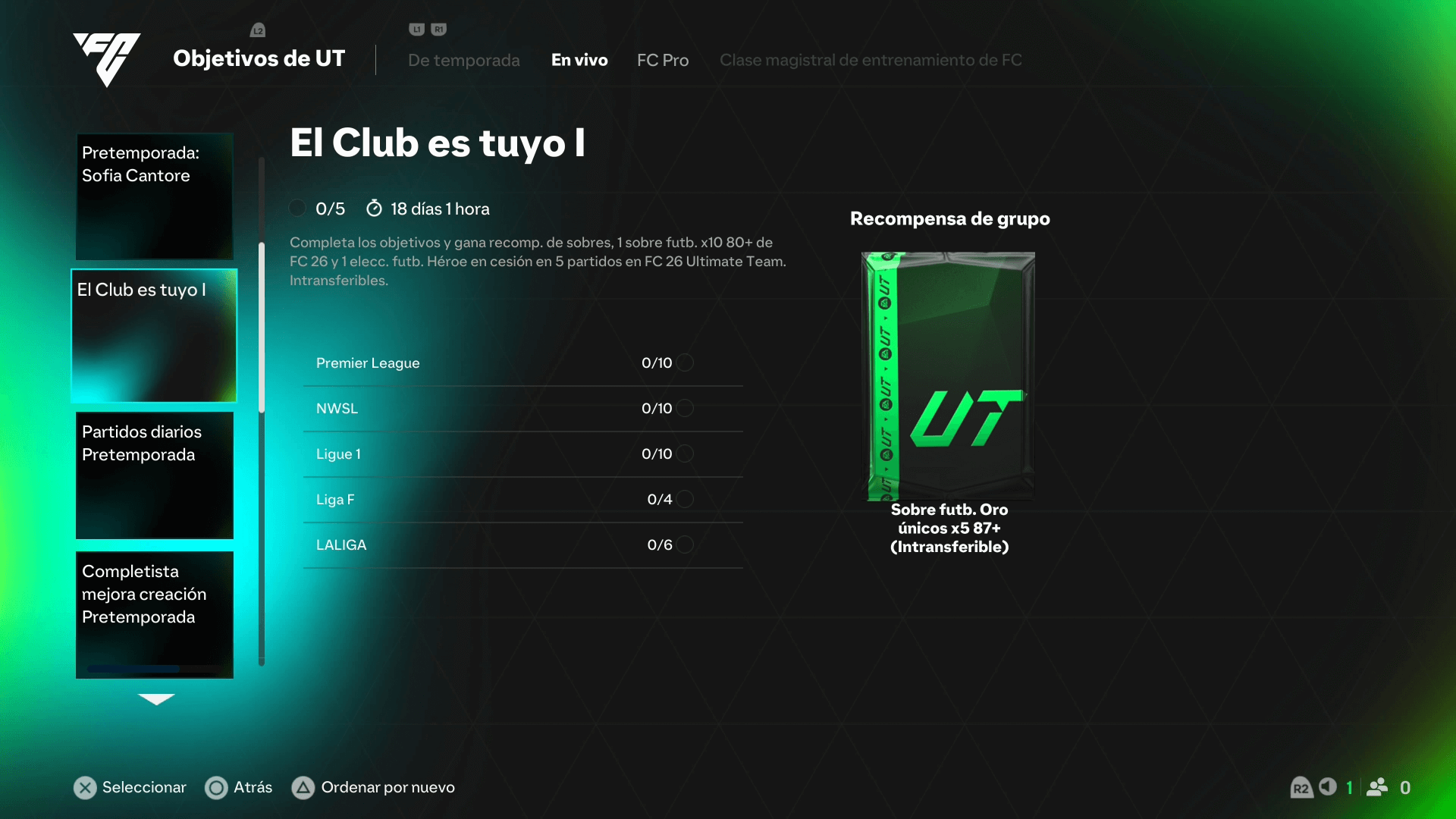 sobres gratis FC 26 Ultimate Team, free packs FC 26 Ultimate Team, recompensas pretemporada FC 26, preseason rewards FC 26, cómo conseguir sobres FC 26, how to get free packs FC 26, objetivos FC 25 para sobres FC 26, FC 25 objectives FC 26 packs