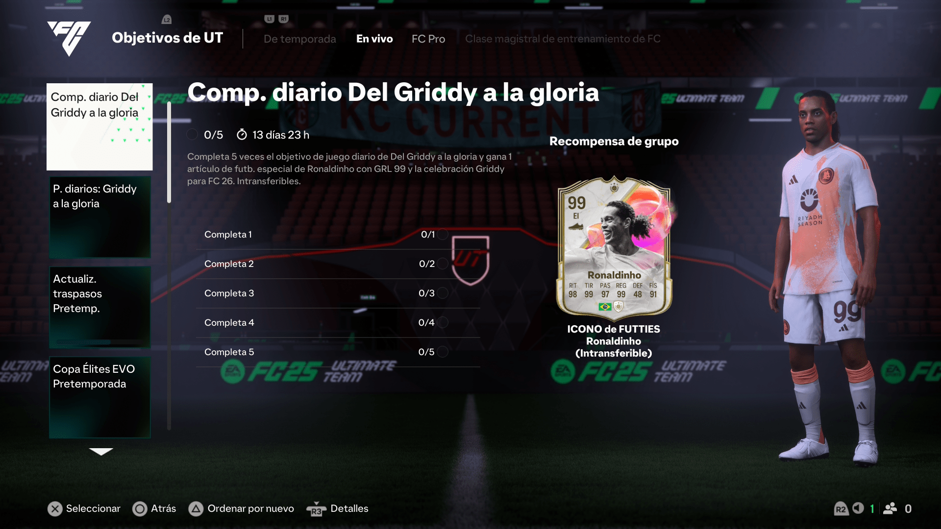 celebración Griddy FC 26, how to do Griddy celebration FC 26, desbloquear Griddy FC 26, unlock Griddy FC 26, Ronaldinho 99 FC 25, Ronaldinho FUTTIE 99 free FC 25