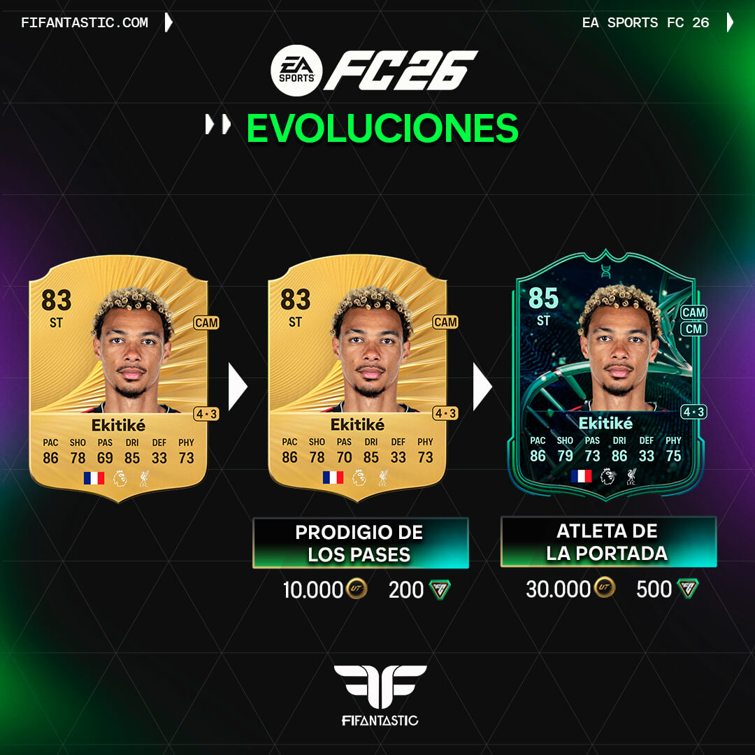 mejores evoluciones FC 26 Ultimate Team, best evolutions FC 26 Ultimate Team