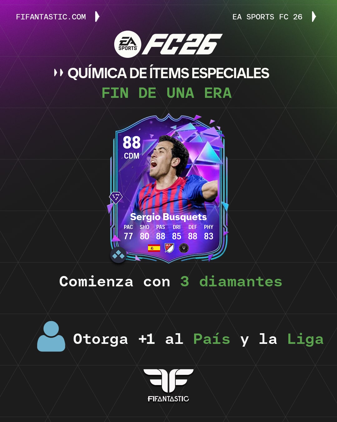 química gira mundial fc 26, química piezas clave fc 26, química capitanías fc 26, química fin de una era fc 26
