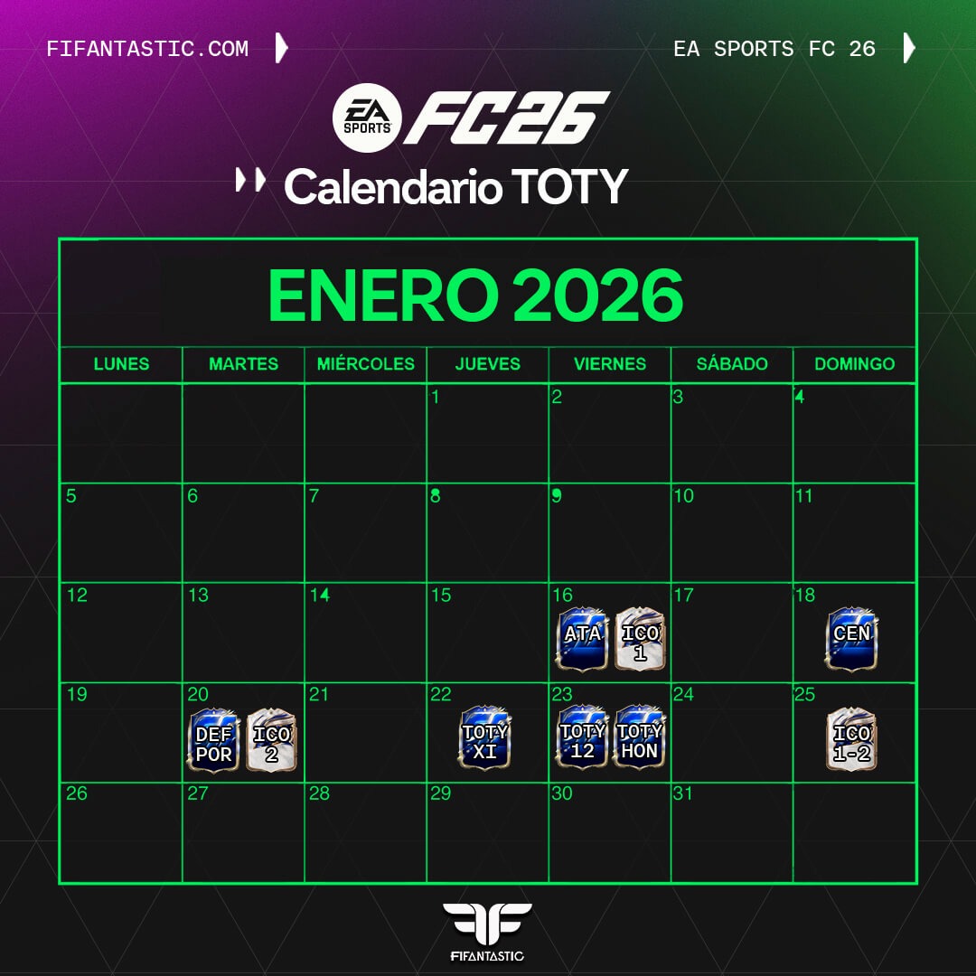 calendario toty fc 26, calendario toty ultimate team, fechas toty fc 26, event toty fc 26 dates, toty schedule fc 26, toty release calendar, toty fifa fc 26 schedule, calendario team of the year fc 26, fechas team of the year fc 26, team of the year schedule fc 26, toty fc 26 timeline